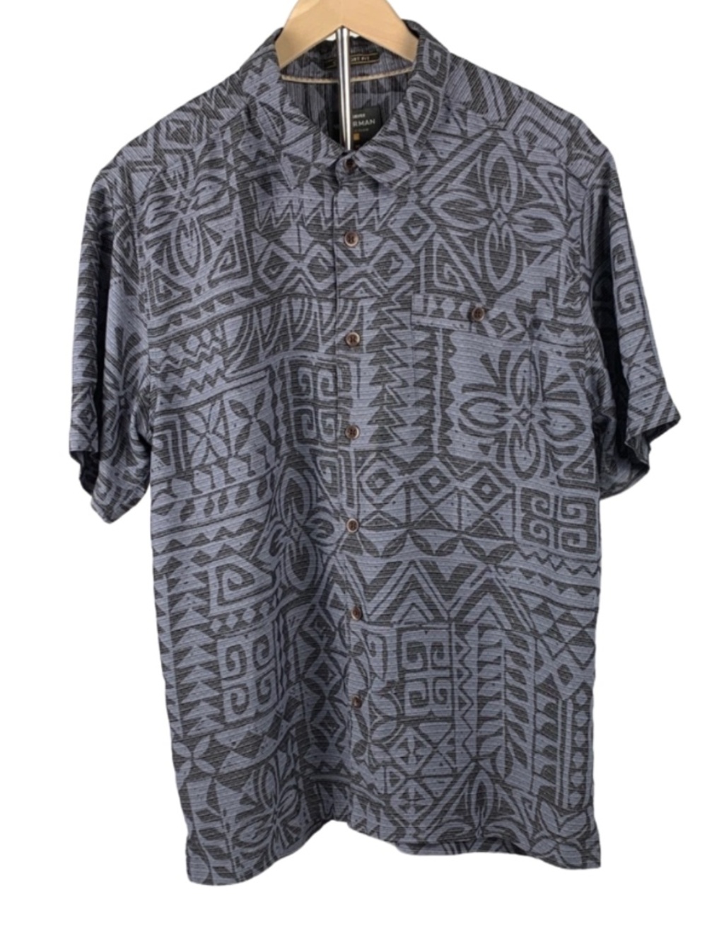 Quiksilver Waterman’s Collection Modern Button Up Shirt M Casual Vacation